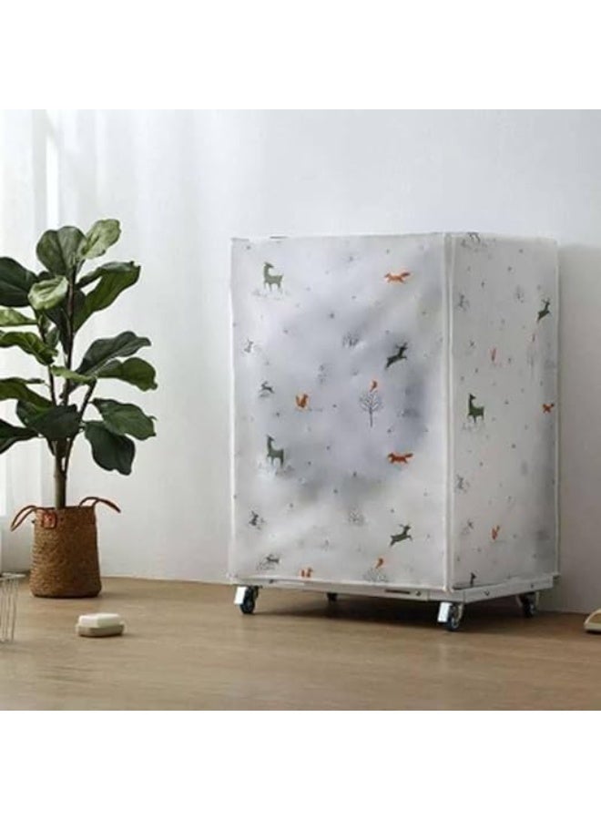 Two-piece washing machine cover set, 85 x 60 x 60 cm – High-quality material to protect and preserve your washing machine from dust and water - Image 2